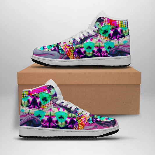 Women's Synthetic Leather Stitching Shoes