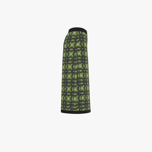 Green Gold Knitted Culottes
