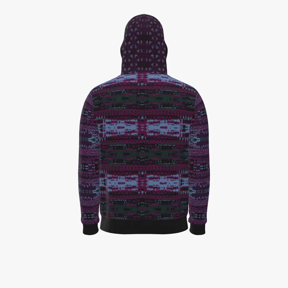Merino Zip Up Hoodie - Purple