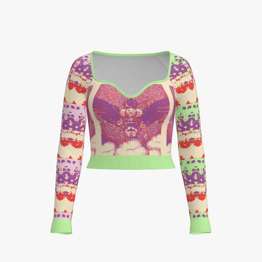 Emoji Sweetheart Neckline Top