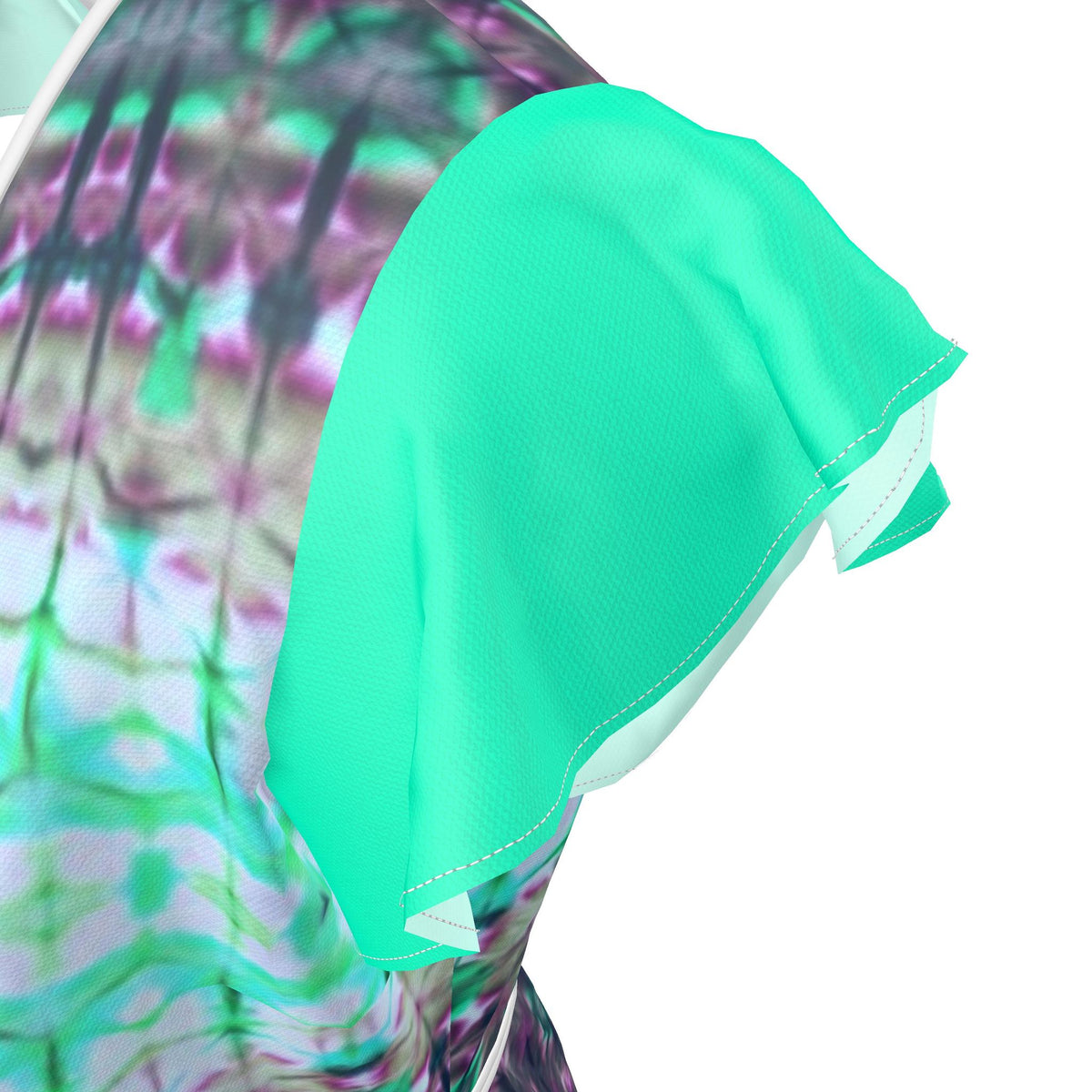 Sky Prairie Silk Wrap Dress