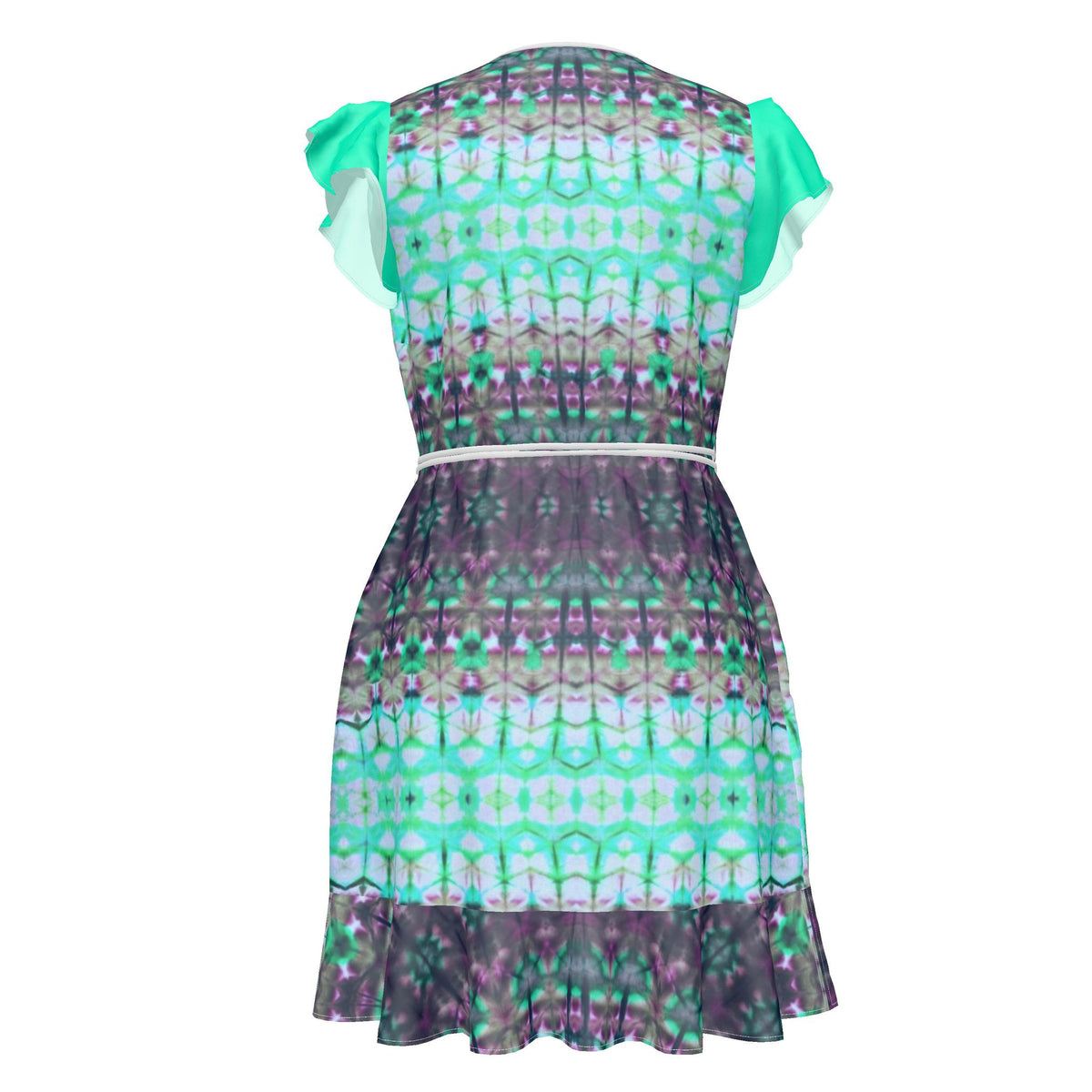 Sky Prairie Silk Wrap Dress