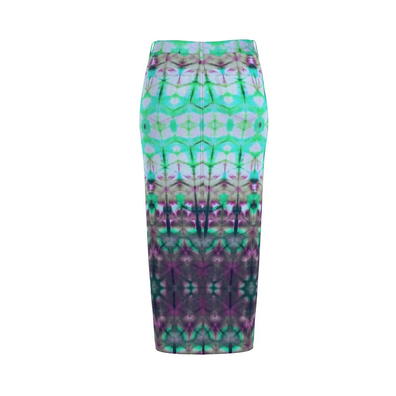 Long Denim Maxi Skirt- Prairie Sky