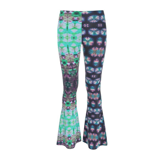 Indigo Shibori Velvet Flare Pants