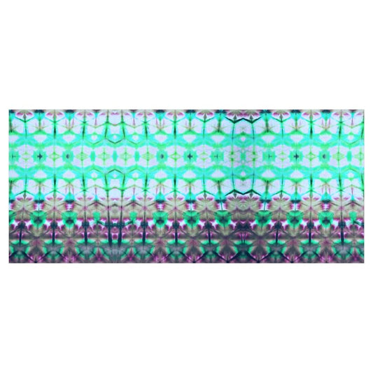 Shibori tie-dye printed leather