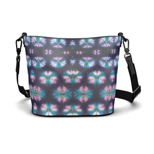 Large Leather Shibori Tote Shoulder Bag
