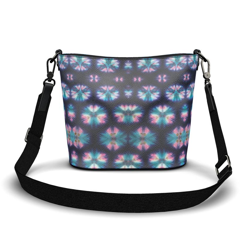 Large Leather Shibori Tote Shoulder Bag