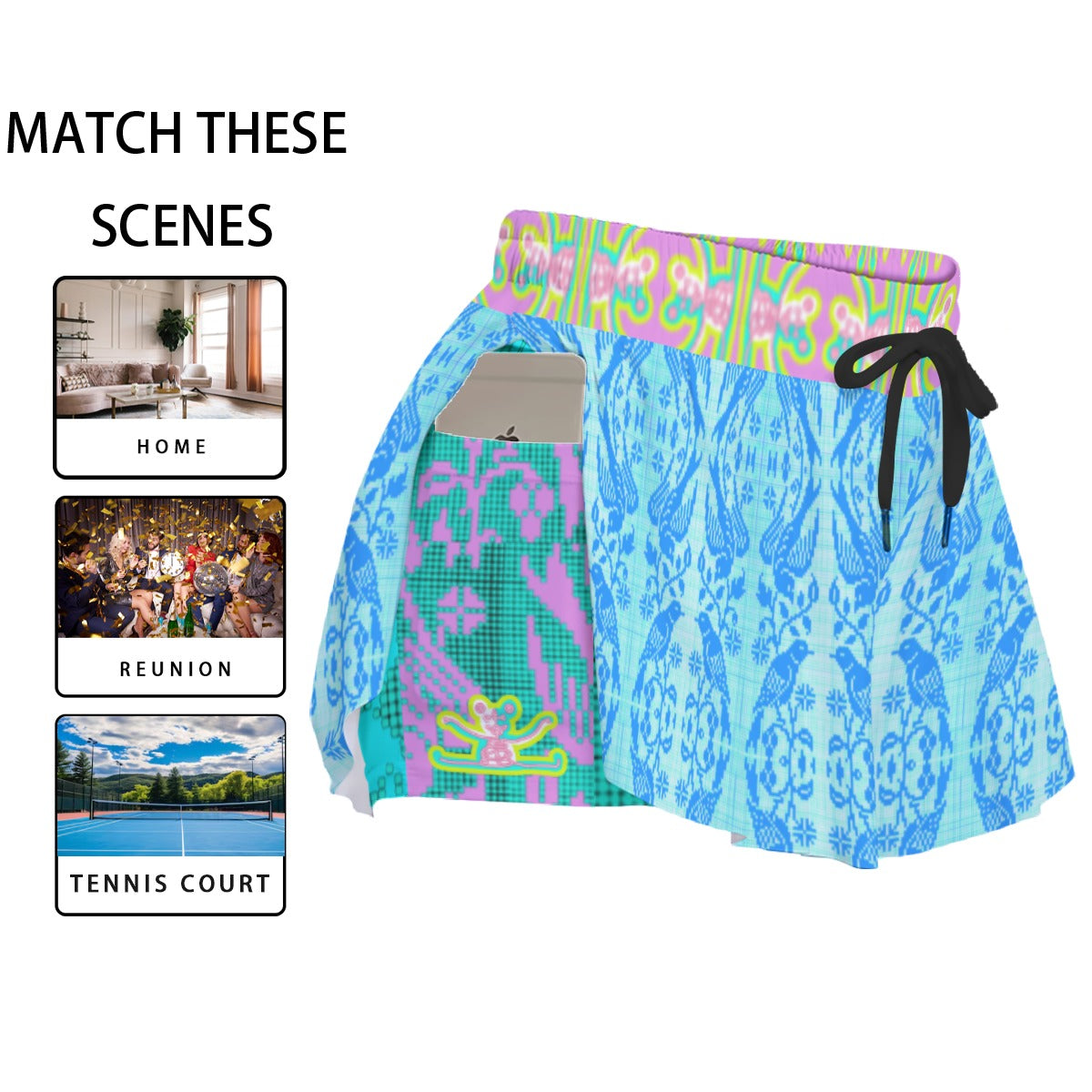 All-Over Print Women's Sport Skorts With Pocket
