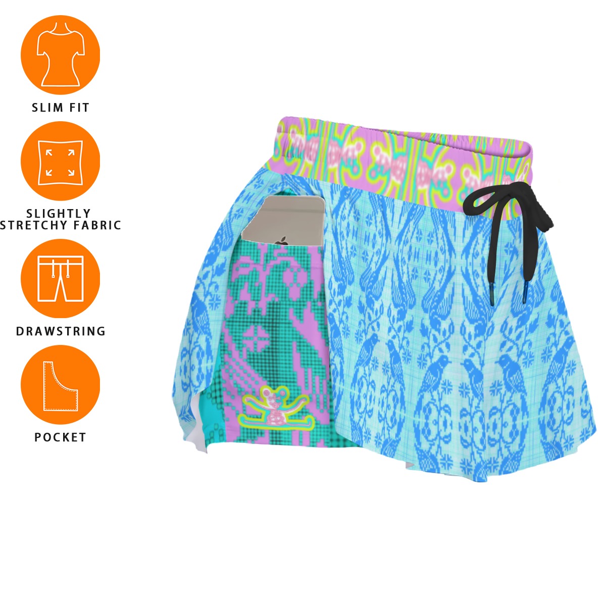 All-Over Print Women's Sport Skorts With Pocket