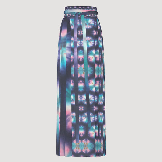 Shibori Women's  Traditional Chinese Pleated Skirt