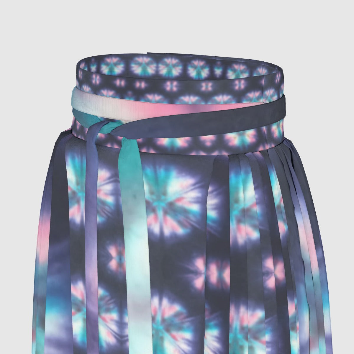Shibori Women's  Traditional Chinese Pleated Skirt