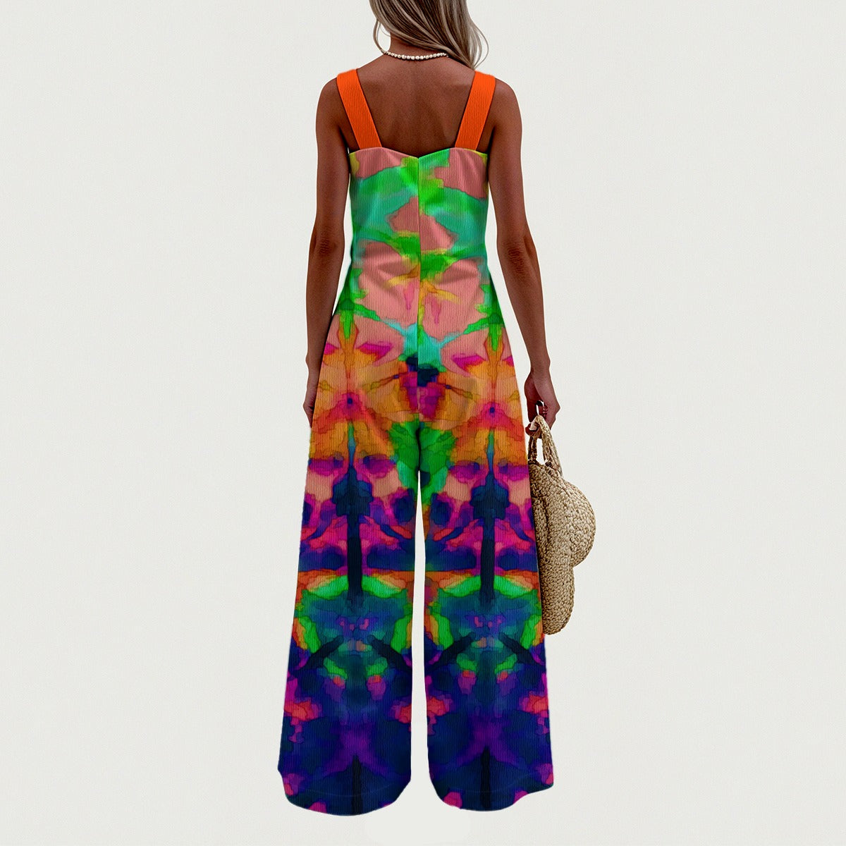 All-Over Print Women's Wide-Leg Jumpsuit