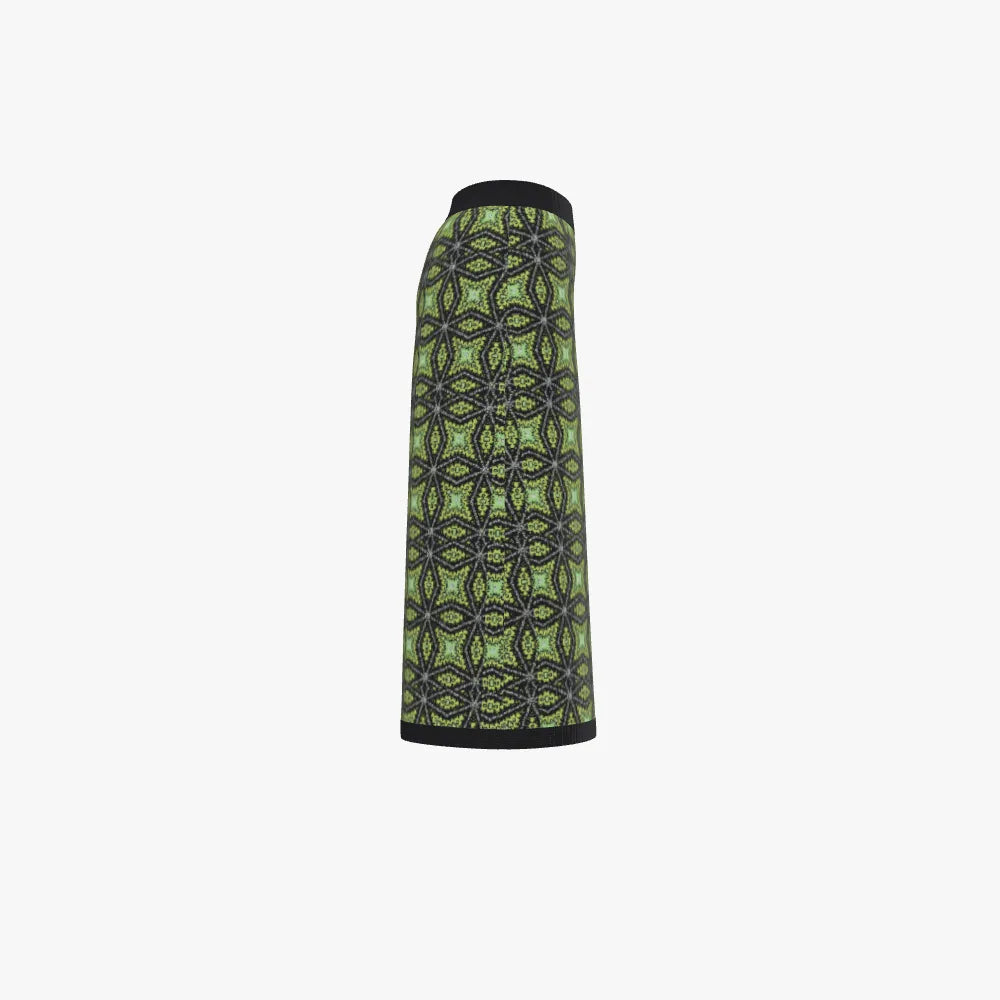 Green Gold Knitted Culottes