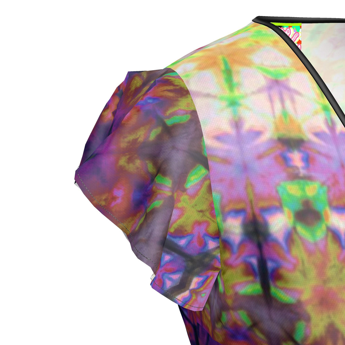 Sunset Orchid Silk Wrap Dress