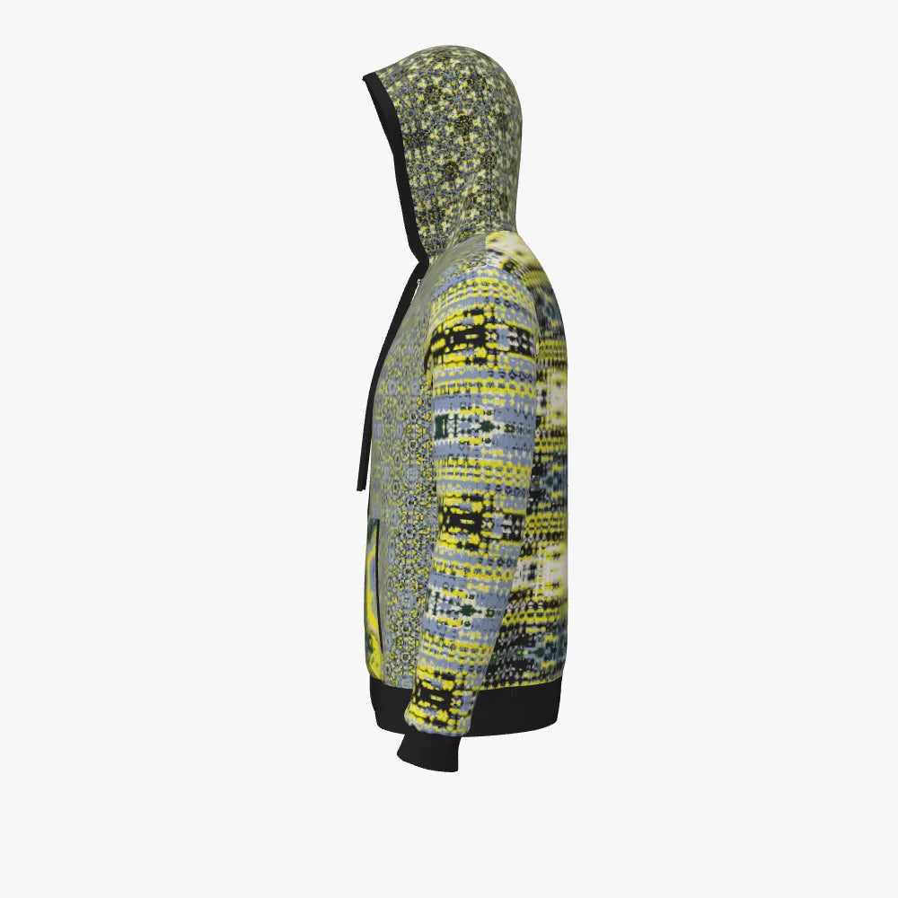 Merino Zip Up Hoodie - Yellow