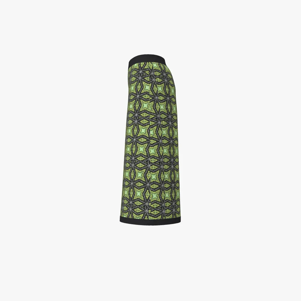 Green Gold Knitted Culottes
