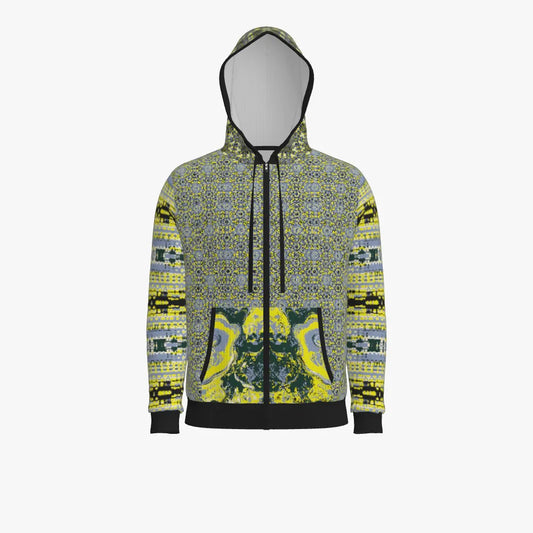 Merino Zip Up Hoodie - Yellow
