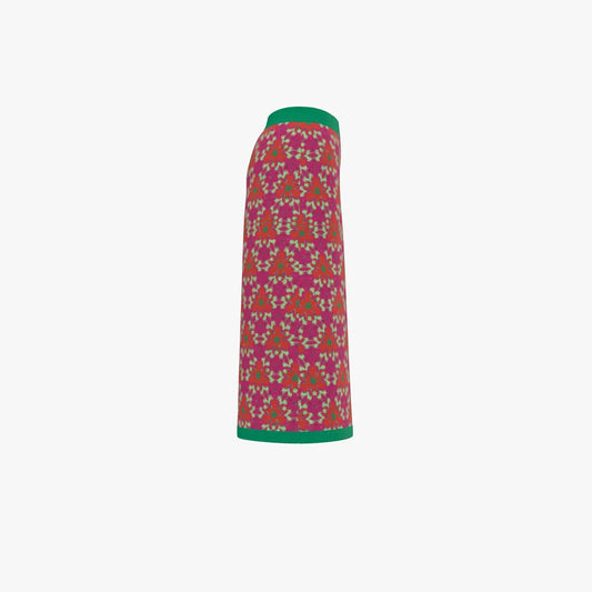 Red and Green Women's Culottes